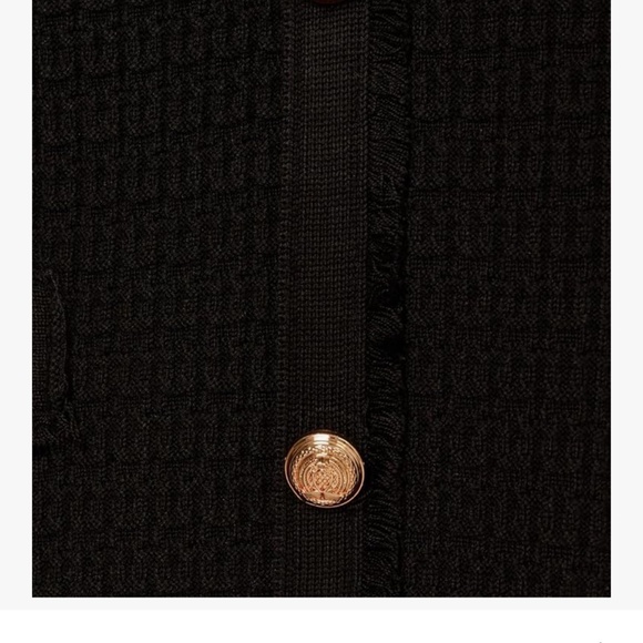 NWT Adrianna Papell Sweater Shift Dress Waffle Knit Sleeveless Mini Length Black - Picture 9 of 16